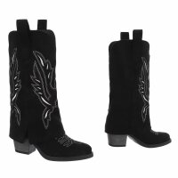 Damen Western- & Bikerboots - black