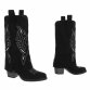 Damen Western- & Bikerboots - black