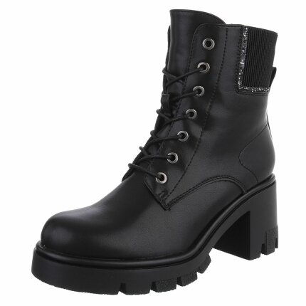 Damen Schnürstiefeletten - black