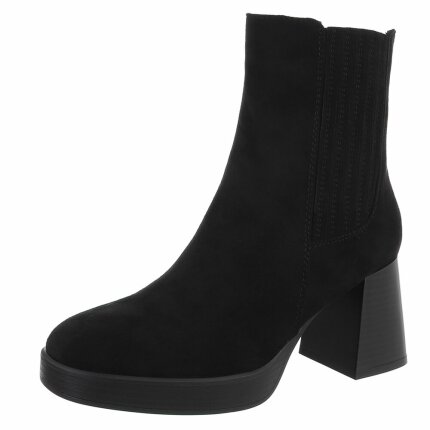 Damen High-Heel Stiefeletten - black