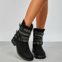 Damen Western- & Bikerboots - black