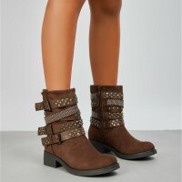 Damen Western- & Bikerboots - brown