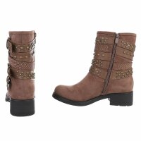 Damen Western- & Bikerboots - khaki