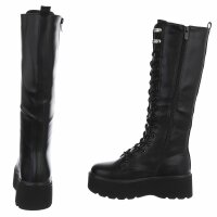 Damen Schnürstiefel - black