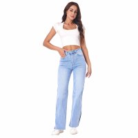 Damen High Waist Jeans von Laulia - L.blue
