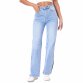 Damen High Waist Jeans von Laulia - L.blue