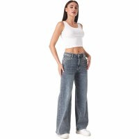 Damen High Waist Jeans von Laulia - blue