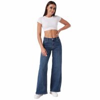 Damen High Waist Jeans von Laulia - blue