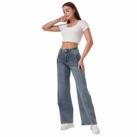 Damen High Waist Jeans von Laulia - blue