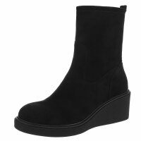Damen Keilstiefeletten - black
