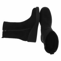 Damen Keilstiefeletten - black