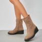 Damen Keilstiefeletten - taupe