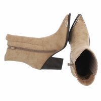 Damen Western- & Bikerboots - khaki