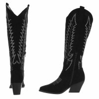 Damen Western- & Bikerboots - black