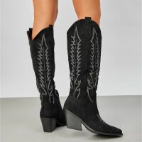 Damen Western- & Bikerboots - black