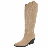 Damen Western- & Bikerboots - khaki
