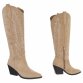 Damen Western- & Bikerboots - khaki