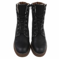Damen Schnürstiefeletten - black