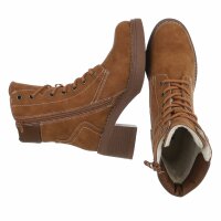 Damen Schnürstiefeletten - camel