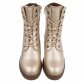 Damen Schnürstiefeletten - gold