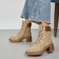 Damen Schnürstiefeletten - khaki