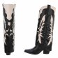 Damen Western- & Bikerboots - blackbeige
