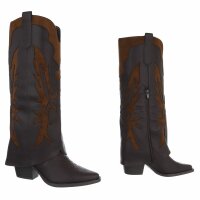 Damen Western- & Bikerboots - brownlbrown