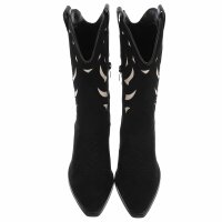 Damen Western- & Bikerboots - blackbeige
