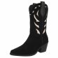 Damen Western- & Bikerboots - blackbeige