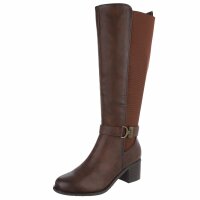 Damen High-Heel Stiefel - brown