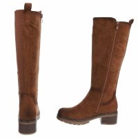 Damen High-Heel Stiefel - brown