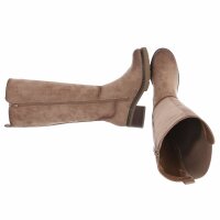 Damen High-Heel Stiefel - khaki