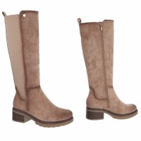 Damen High-Heel Stiefel - khaki