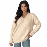 Damen Strickpullover von Emma&Ashley Gr. One Size - beige