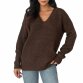 Damen Strickpullover von Emma&Ashley Gr. One Size - brown