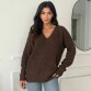 Damen Strickpullover von Emma&Ashley Gr. One Size - brown