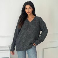 Damen Strickpullover von Emma&Ashley Gr. One Size - grey