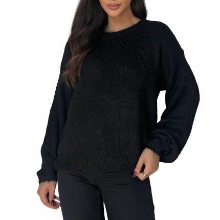 Damen Strickpullover von Emma&Ashley Gr. One Size - black