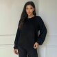 Damen Strickpullover von Emma&Ashley Gr. One Size - black