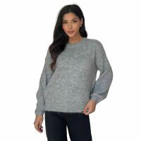 Damen Strickpullover von Emma&Ashley Gr. One Size - L.grey