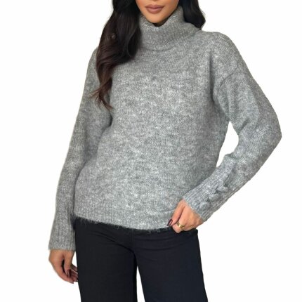 Damen Strickpullover von Emma&Ashley Gr. One Size - L.grey
