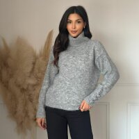 Damen Strickpullover von Emma&Ashley Gr. One Size - L.grey