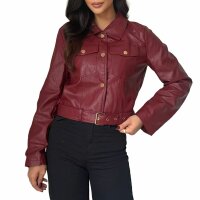 Damen Bikerjacke von Emma&Ashley - bordeaux