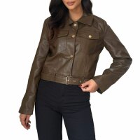 Damen Bikerjacke von Emma&Ashley - brown