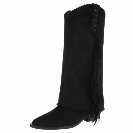 Damen Western- & Bikerboots - black