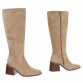 Damen High-Heel Stiefel - khaki