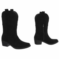 Damen Western- & Bikerboots - black