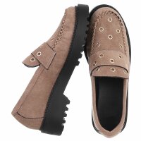 Damen Mokassins - khaki