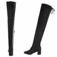 Damen Overknee-Stiefel - black