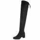 Damen Overknee-Stiefel - black
